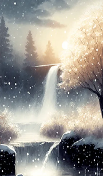 [LINE着せ替え] 優美な冬の風景の着せかえ(Winter-1542)の画像1