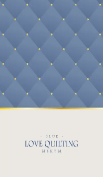 [LINE着せ替え] LOVE QUILTING - DUSKY BLUE 23の画像1