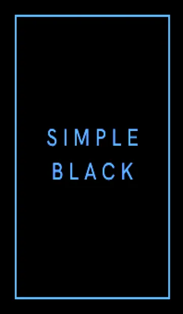 [LINE着せ替え] シンプル ブラック .140の画像1