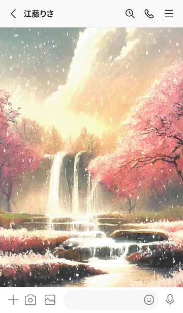 [LINE着せ替え] 優美な冬の風景の着せかえ(Winter-1545)の画像2