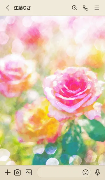 [LINE着せ替え] 薔薇(バラ)の花の着せかえ(R1526)の画像2