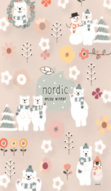 [LINE着せ替え] orange♡花が舞う13_1の画像1