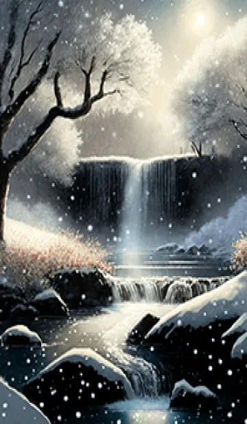 [LINE着せ替え] 優美な冬の風景の着せかえ(Winter-1548)の画像1