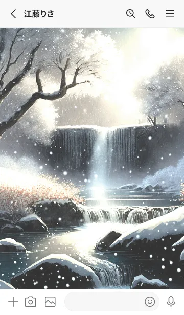 [LINE着せ替え] 優美な冬の風景の着せかえ(Winter-1548)の画像2