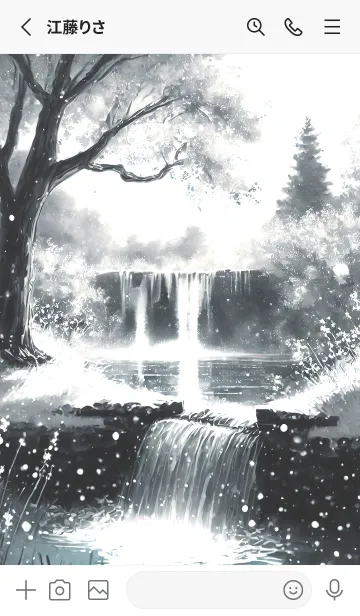 [LINE着せ替え] 優美な冬の風景の着せかえ(Winter-1549)の画像2