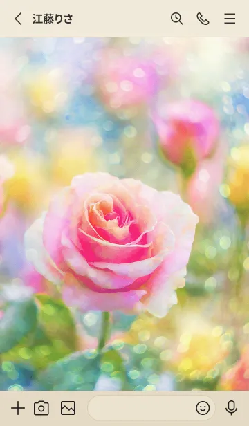 [LINE着せ替え] 薔薇(バラ)の花の着せかえ(R1530)の画像2