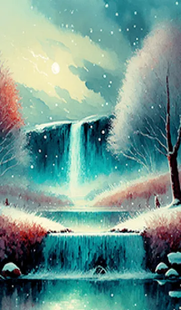 [LINE着せ替え] 優美な冬の風景の着せかえ(Winter-1550)の画像1