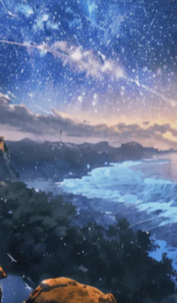 [LINE着せ替え] 銀河の冬空 #MaA41。の画像1