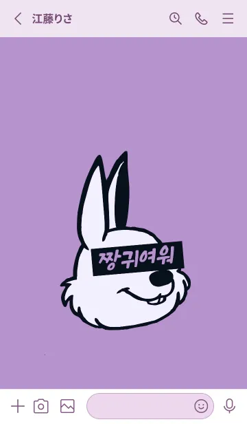 [LINE着せ替え] KOREA RABBIT THEME 117の画像2