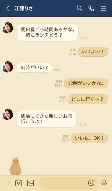 [LINE着せ替え] ドットなカピバラの画像3