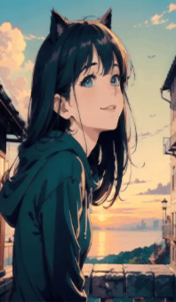 かわいい女の子1-2 猫耳少女の着せ替えメイン画像