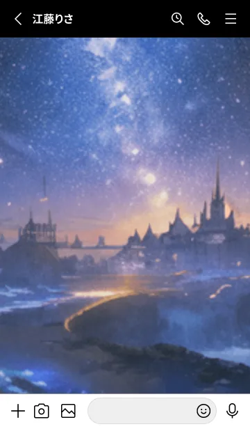 [LINE着せ替え] 銀河の冬空 #MaB114。の画像2