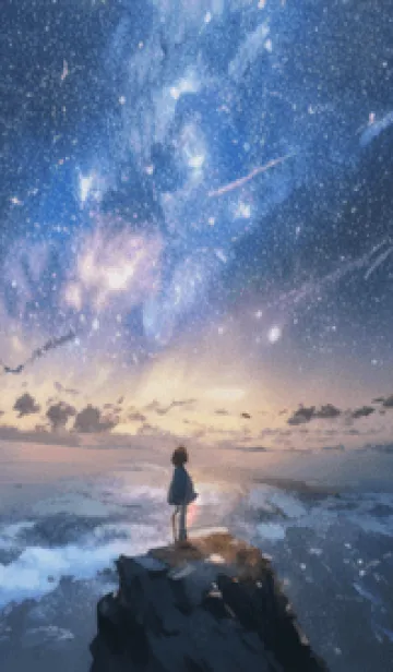 [LINE着せ替え] 銀河の冬空 #MaB113。の画像1