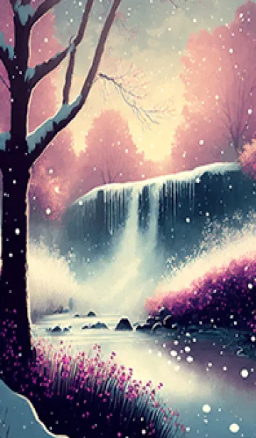 [LINE着せ替え] 優美な冬の風景の着せかえ(Winter-1558)の画像1