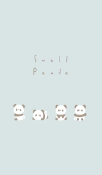 [LINE着せ替え] Small Panda (noline)/light blue LBの画像1