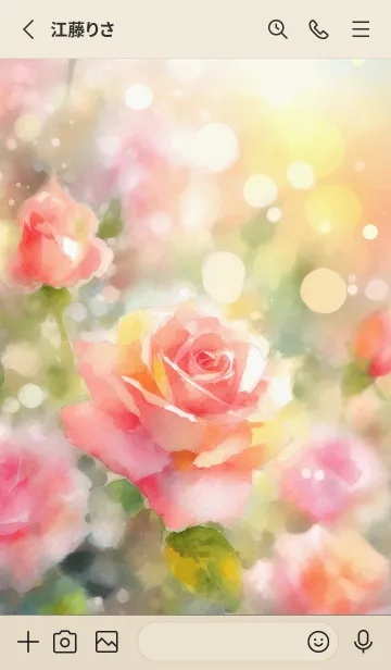 [LINE着せ替え] 薔薇(バラ)の花の着せかえ(R1544)の画像2