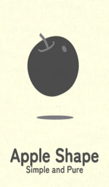 [LINE着せ替え] りんご型のきせかえ ダブグレイの画像1