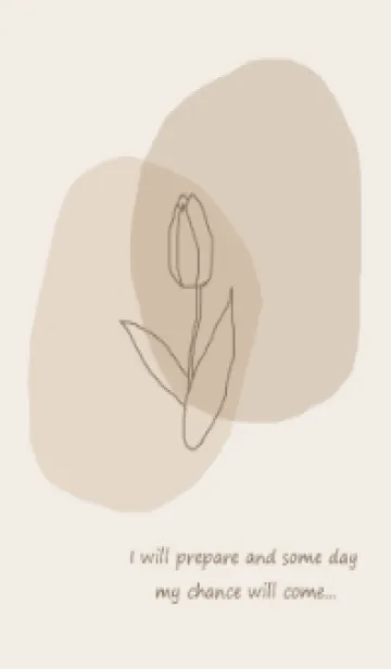 [LINE着せ替え] vintage flower / brownの画像1