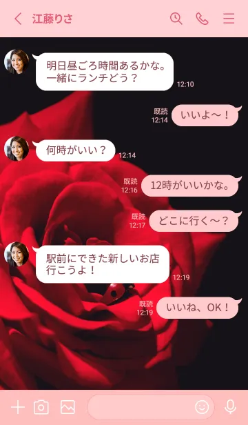 [LINE着せ替え] Ladybird Symbol of good luck #7-22の画像3