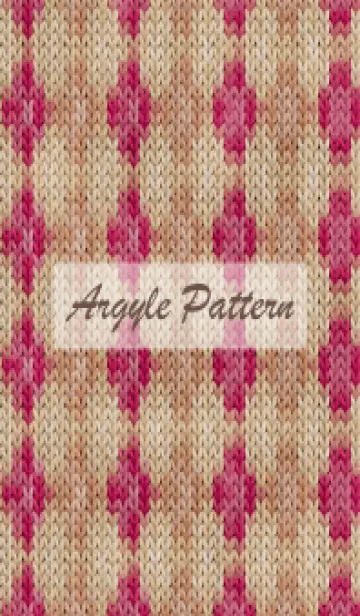 [LINE着せ替え] argyle pattern embroidery 76の画像1