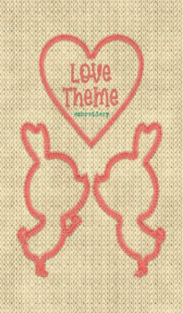 [LINE着せ替え] Love Theme Embroidery 42の画像1