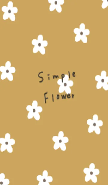 [LINE着せ替え] くすみイエロー＊お花柄。の画像1