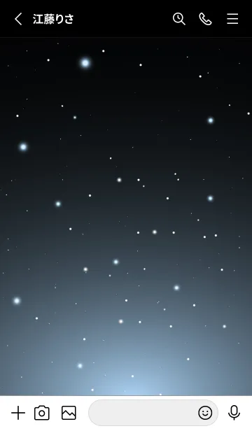 [LINE着せ替え] BLACK-STARRY SKY STAR 29の画像2