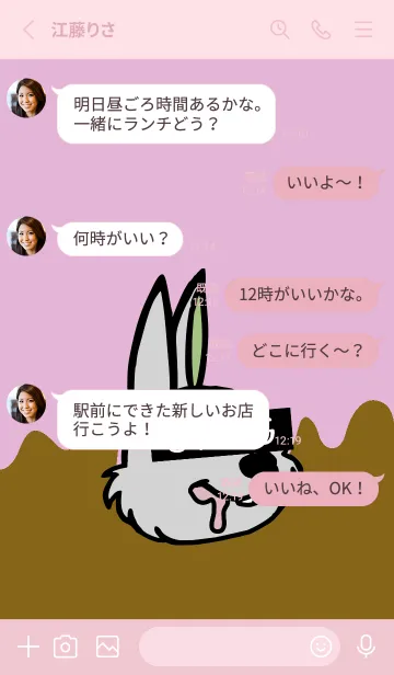 [LINE着せ替え] スワッグ ラビット 40の画像3