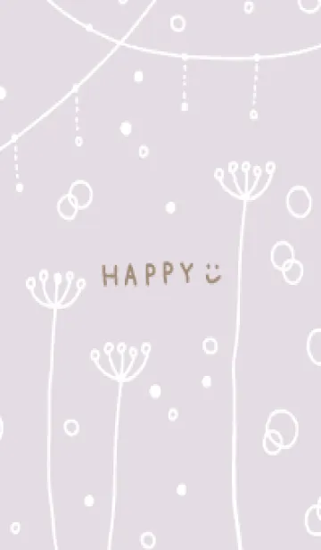 [LINE着せ替え] シンプルかわいい白い花24の画像1