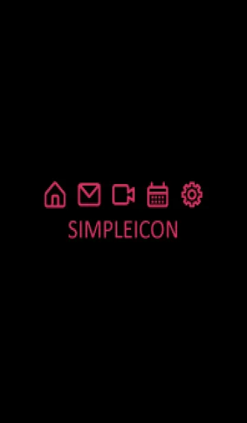 [LINE着せ替え] SIMPLE ICON -BLACK- 93の画像1