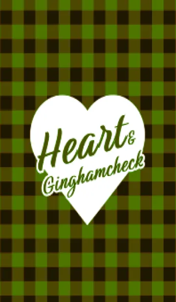 [LINE着せ替え] ハート ギンガムチェック 132の画像1