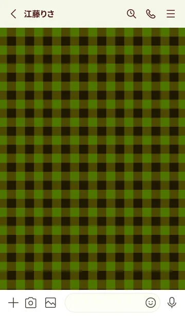 [LINE着せ替え] ハート ギンガムチェック 132の画像2