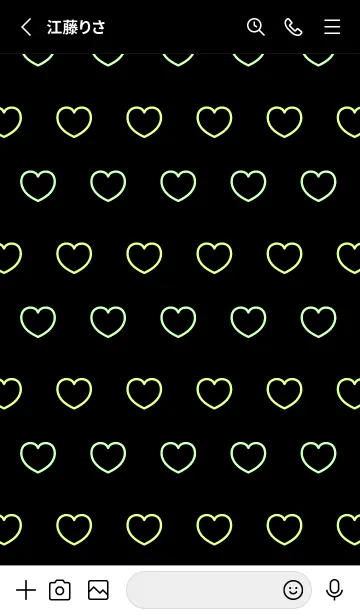 [LINE着せ替え] シンプル ハート アイコン 25の画像2