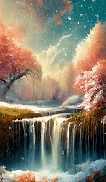 [LINE着せ替え] 優美な冬の風景の着せかえ(Winter-1572)の画像1