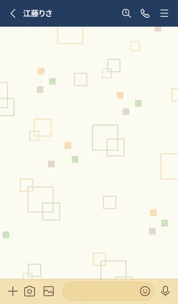 [LINE着せ替え] ポップな四角8の画像2