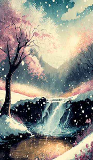 [LINE着せ替え] 優美な冬の風景の着せかえ(Winter-1577)の画像1