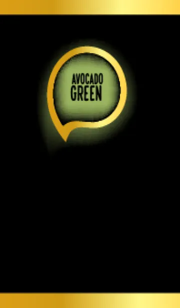 [LINE着せ替え] Avocado Green Gold In Black Theme (JP)の画像1