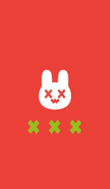 [LINE着せ替え] 地雷うさぎ(red23)の画像1