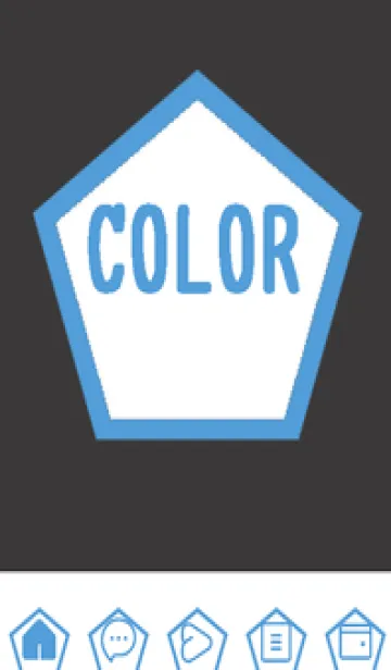 [LINE着せ替え] blue color I50の画像1