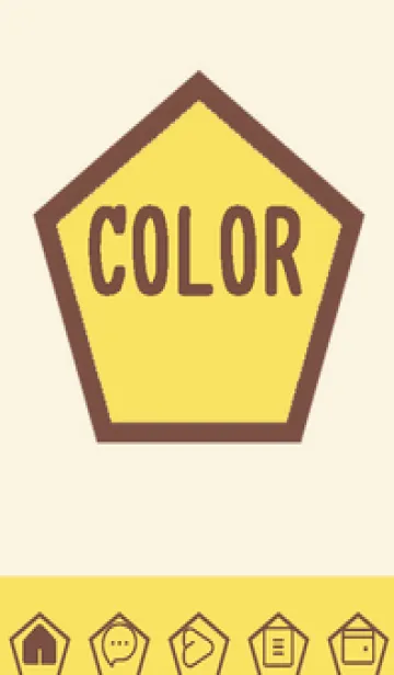 [LINE着せ替え] brown color I50の画像1