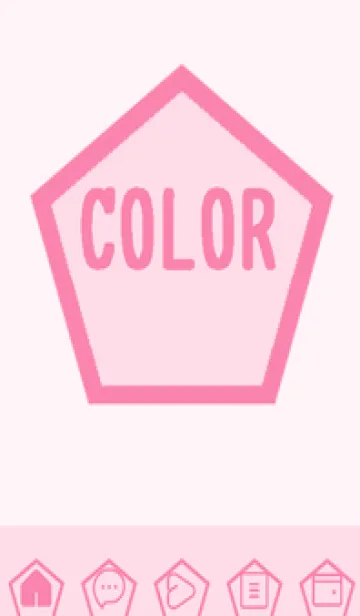 [LINE着せ替え] pink color I46の画像1