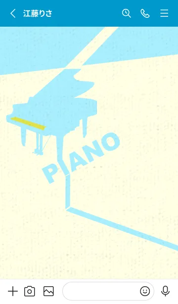 [LINE着せ替え] グランドピアノ  シャルトルーズイエローの画像2