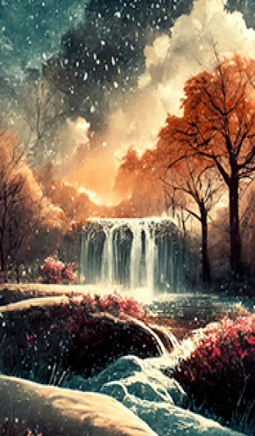 [LINE着せ替え] 優美な冬の風景の着せかえ(Winter-1590)の画像1