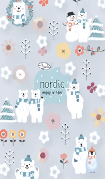 [LINE着せ替え] blue♡花が舞う15_1の画像1