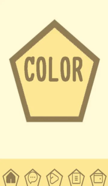 [LINE着せ替え] yellow color I50の画像1