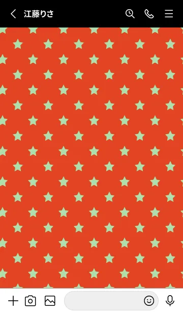 [LINE着せ替え] シンプル カラー スターズ 19の画像2