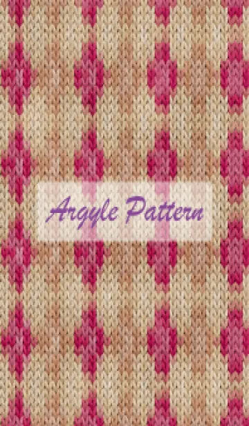 [LINE着せ替え] argyle pattern embroidery 77の画像1