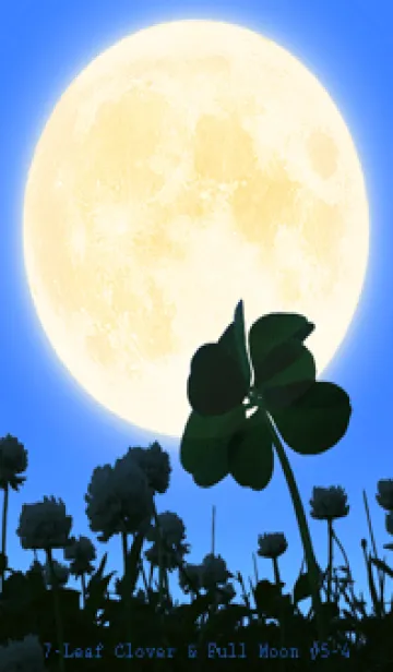 [LINE着せ替え] 七つ葉のクローバー & Full Moon #5-5の画像1