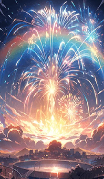 [LINE着せ替え] 2024-Happy New Year Fireworksの画像1