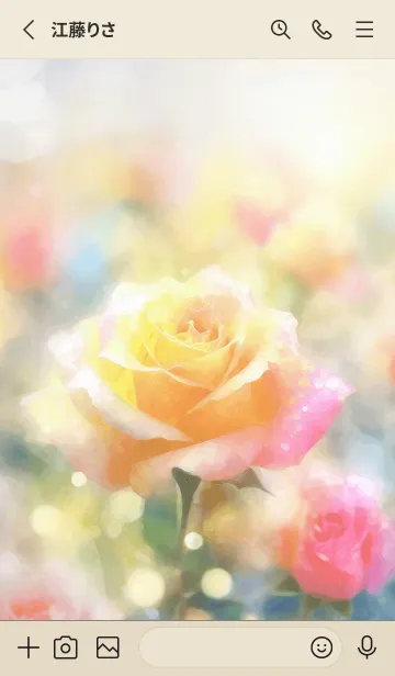 [LINE着せ替え] 薔薇(バラ)の花の着せかえ(R1581)の画像2